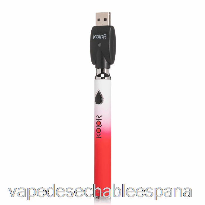 Vape Desechable España Leaf Buddi Kolor Twist Slim 650mah Bateria Rojo